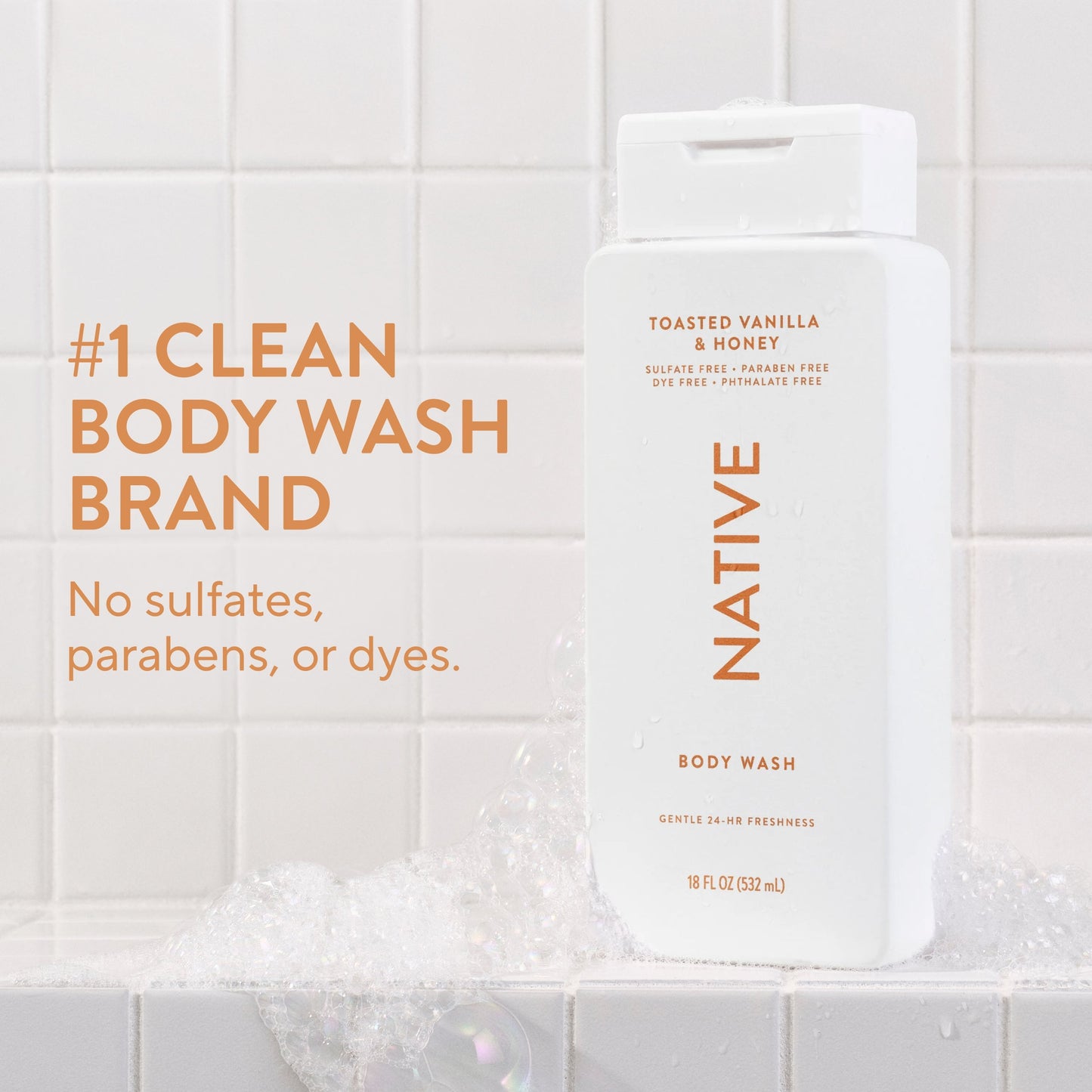Body Wash Toasted Vanilla and Honey Classic 18oz Daily Care