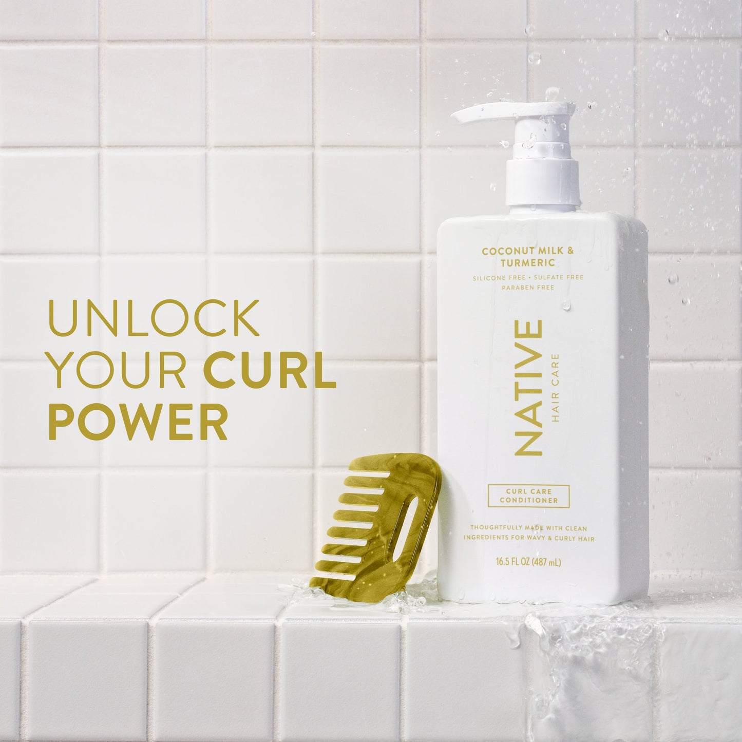Curl Care Conditioner Coconut Milk and Turmeric Classic 16.5oz Daily Care