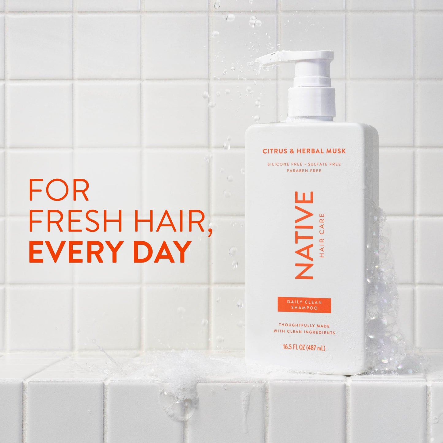 Daily Clean Shampoo Citrus and Herbal Musk Classic 16.5oz Daily Care
