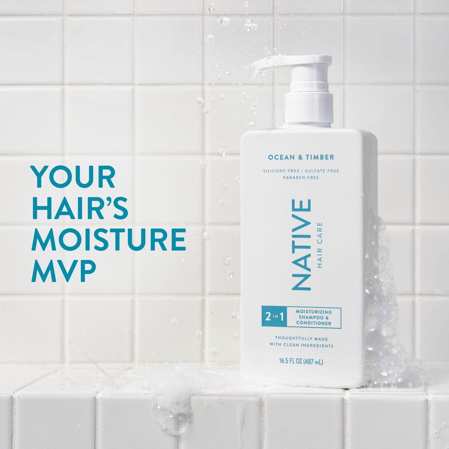 Moisturizing Shampoo Ocean and Timber Classic 16.5oz Daily Care