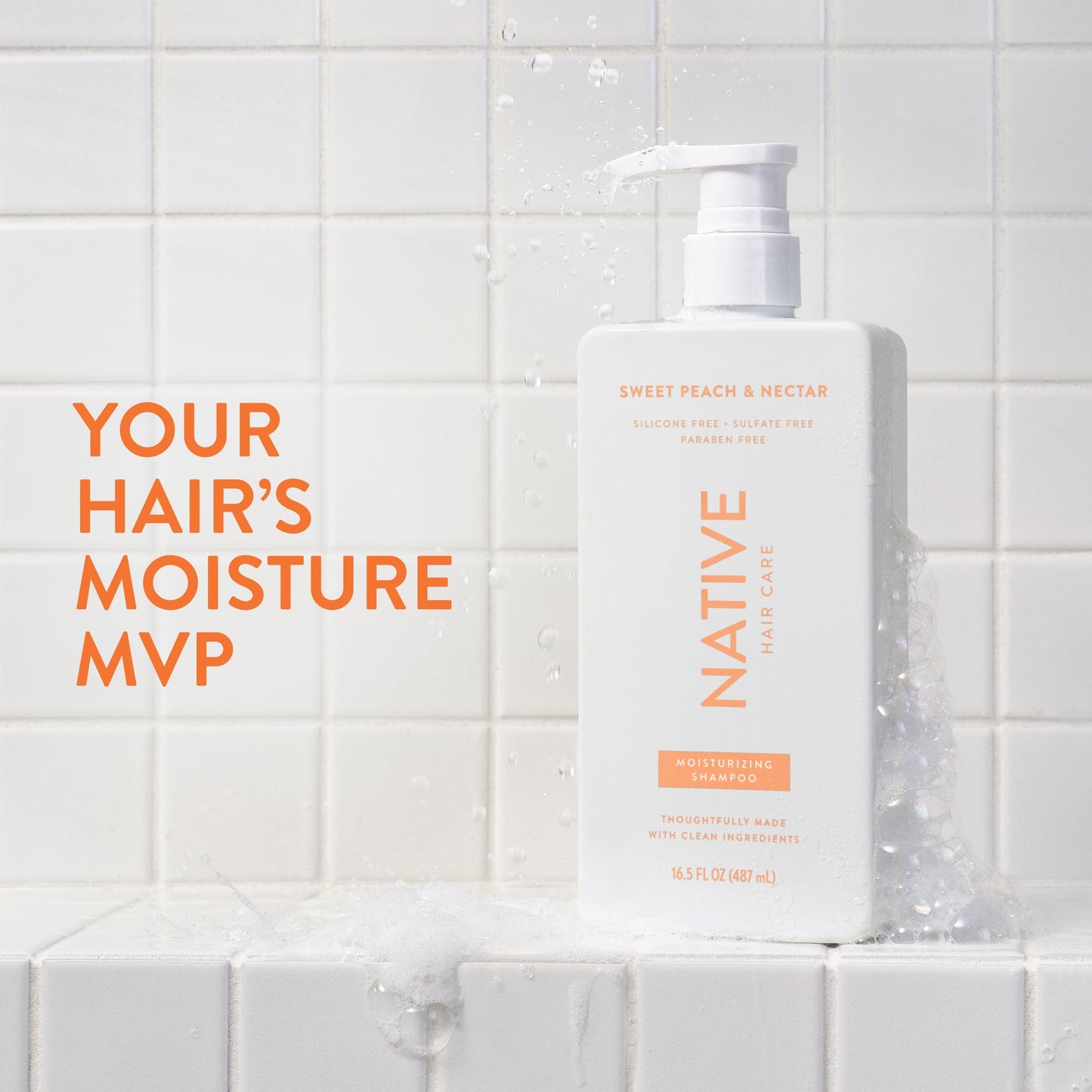 Moisturizing Shampoo Sweet Peach and Nectar Classic 16.5oz Daily Care