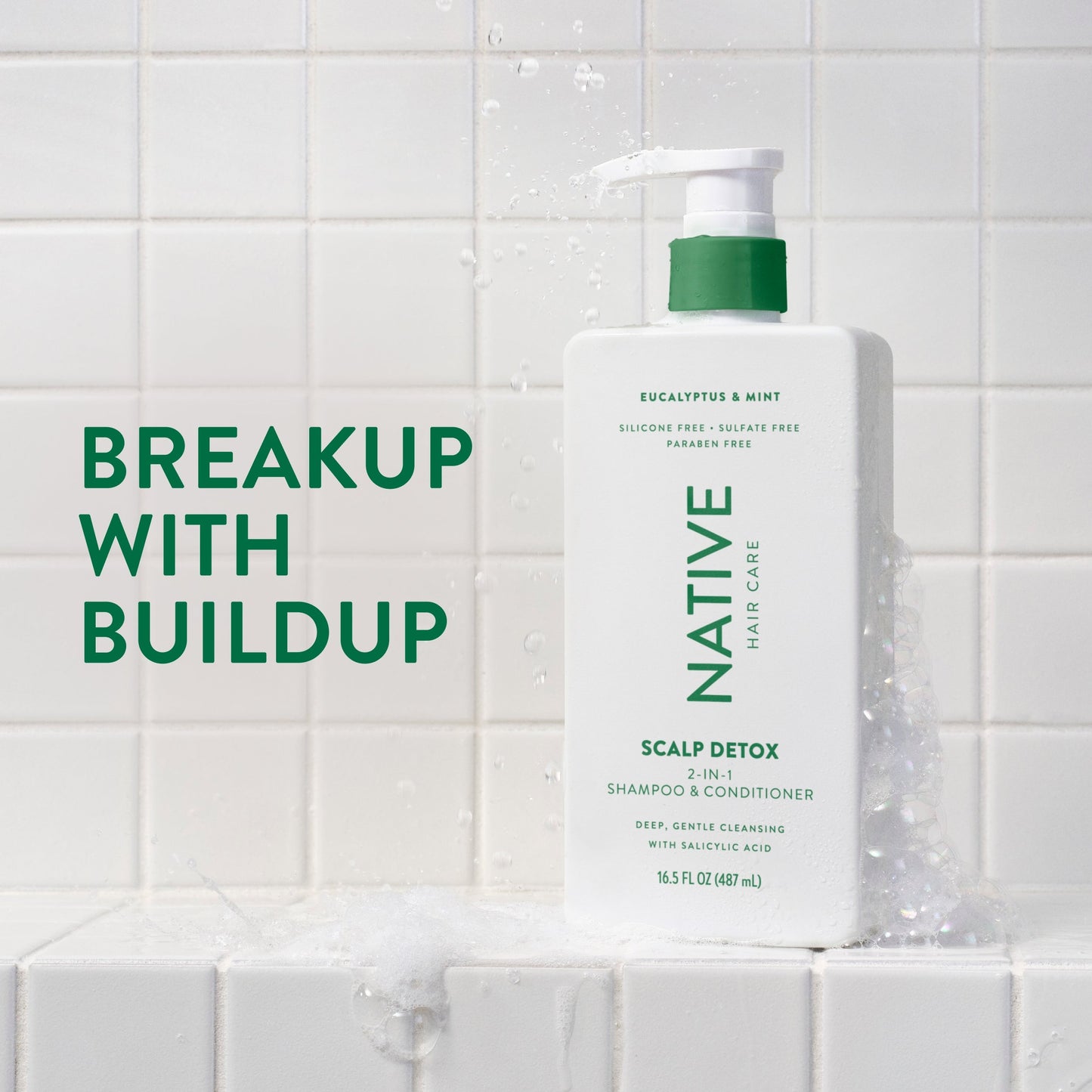 Scalp Clarifying 2 in 1 Shampoo and Conditioner Eucalyptus and Mint Classic 16.5oz Daily Care