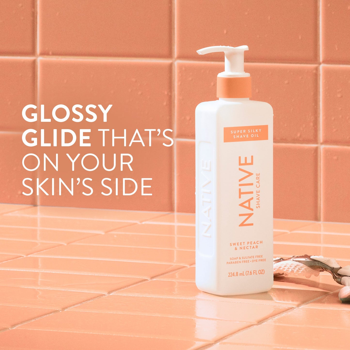 Silky Smooth Shave Oil Sweet Peach and Nectar Classic 7.6oz Daily Care