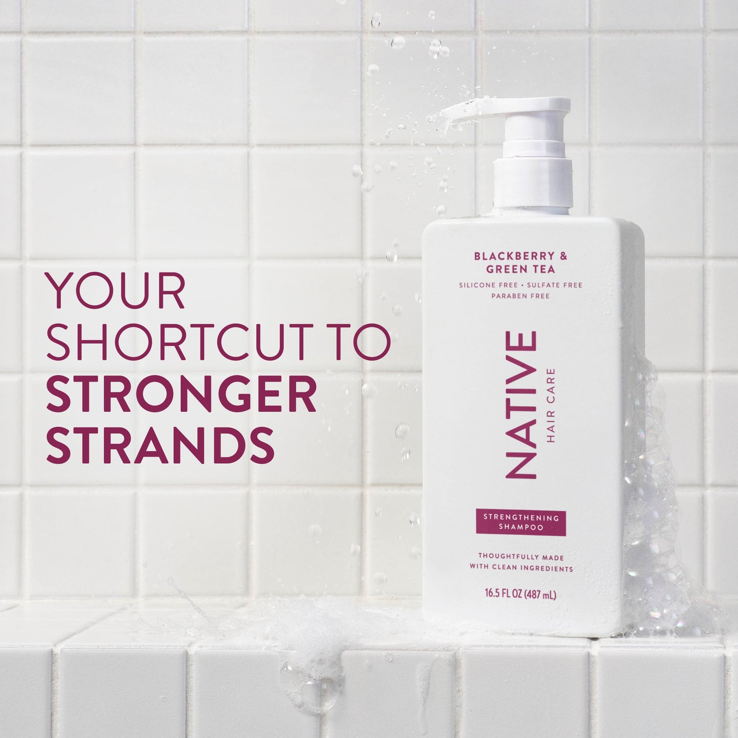 Strengthening Shampoo Blackberry and Green Tea Classic 16.5oz Daily Care
