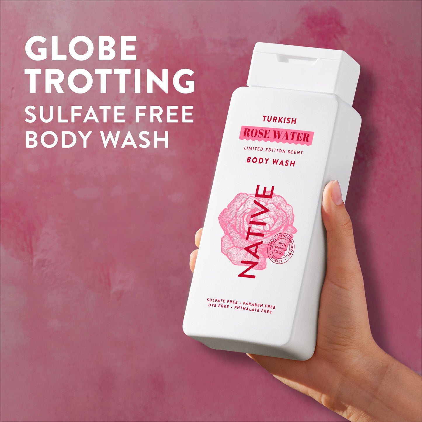Body Wash Turkish Rose Water Limited Edition 18oz Daily Care