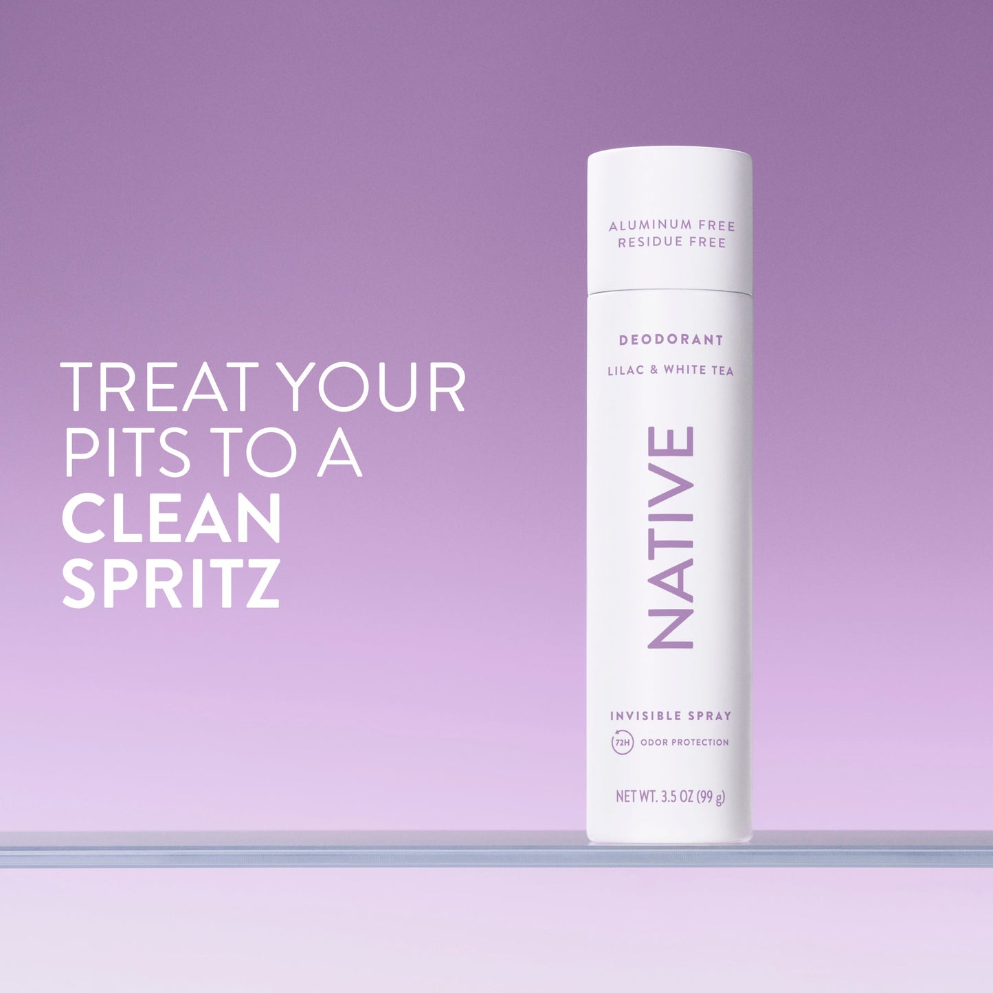 Deodorant Spray Lilac and White Tea Classic 3.5oz Daily Care