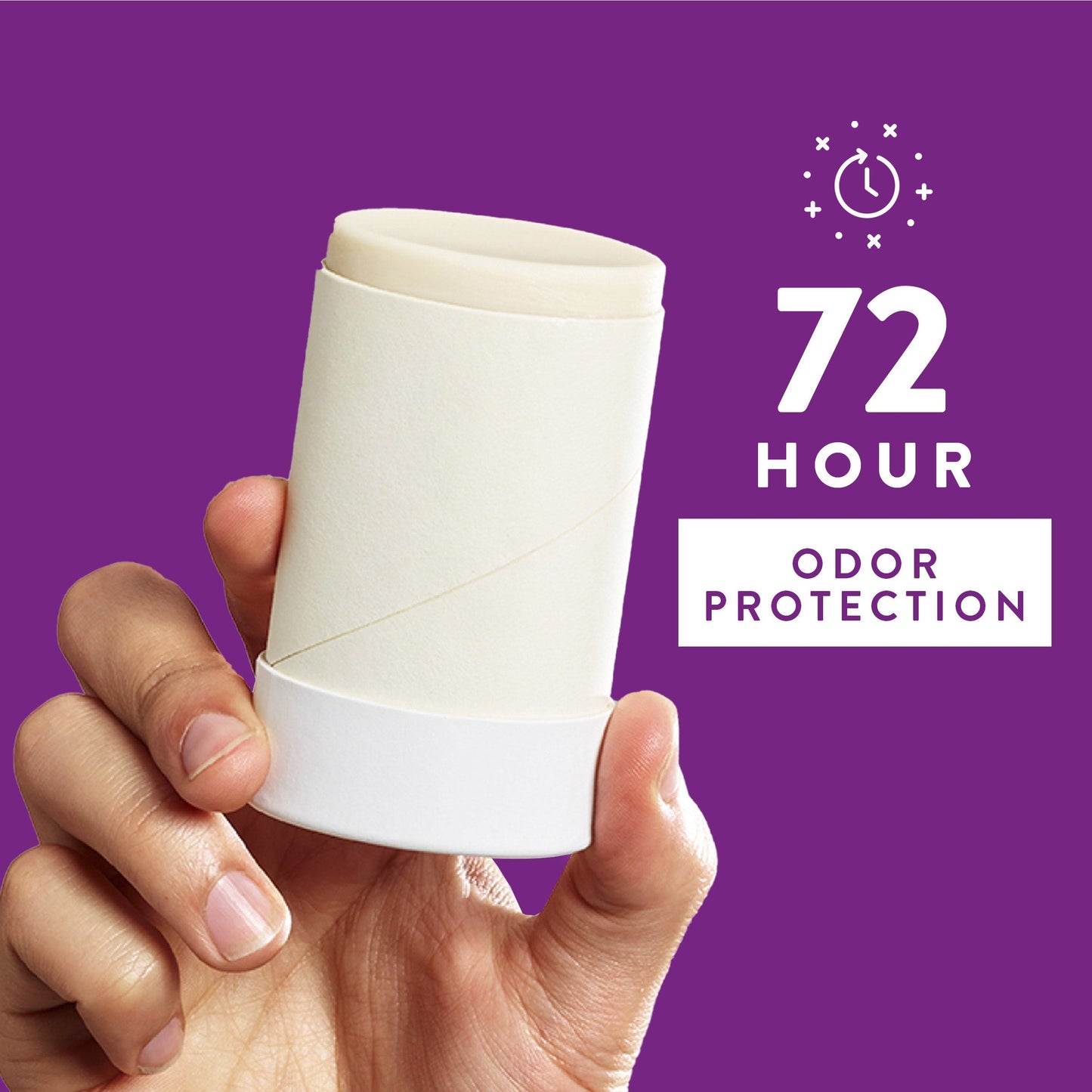 Plastic Free Deodorant Stick Lavender and Rose Classic 2.65oz Daily Care