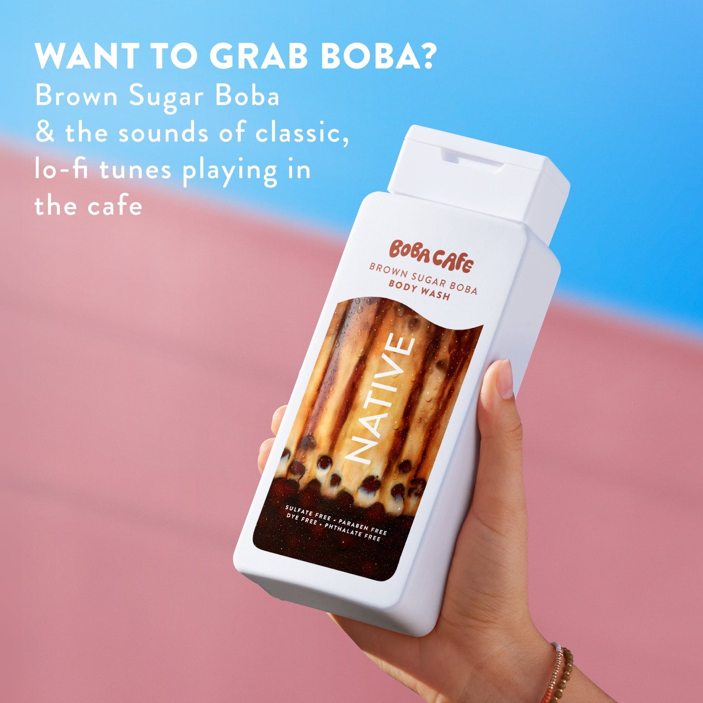 Body Wash Brown Sugar Boba Limited Edition 18oz Daily Care