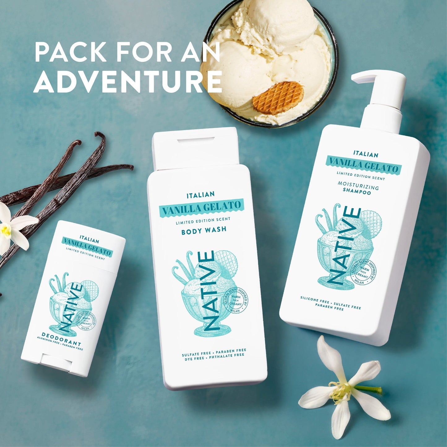 Moisturizing Shampoo Italian Vanilla Gelato Limited Edition 16.5oz Daily Care