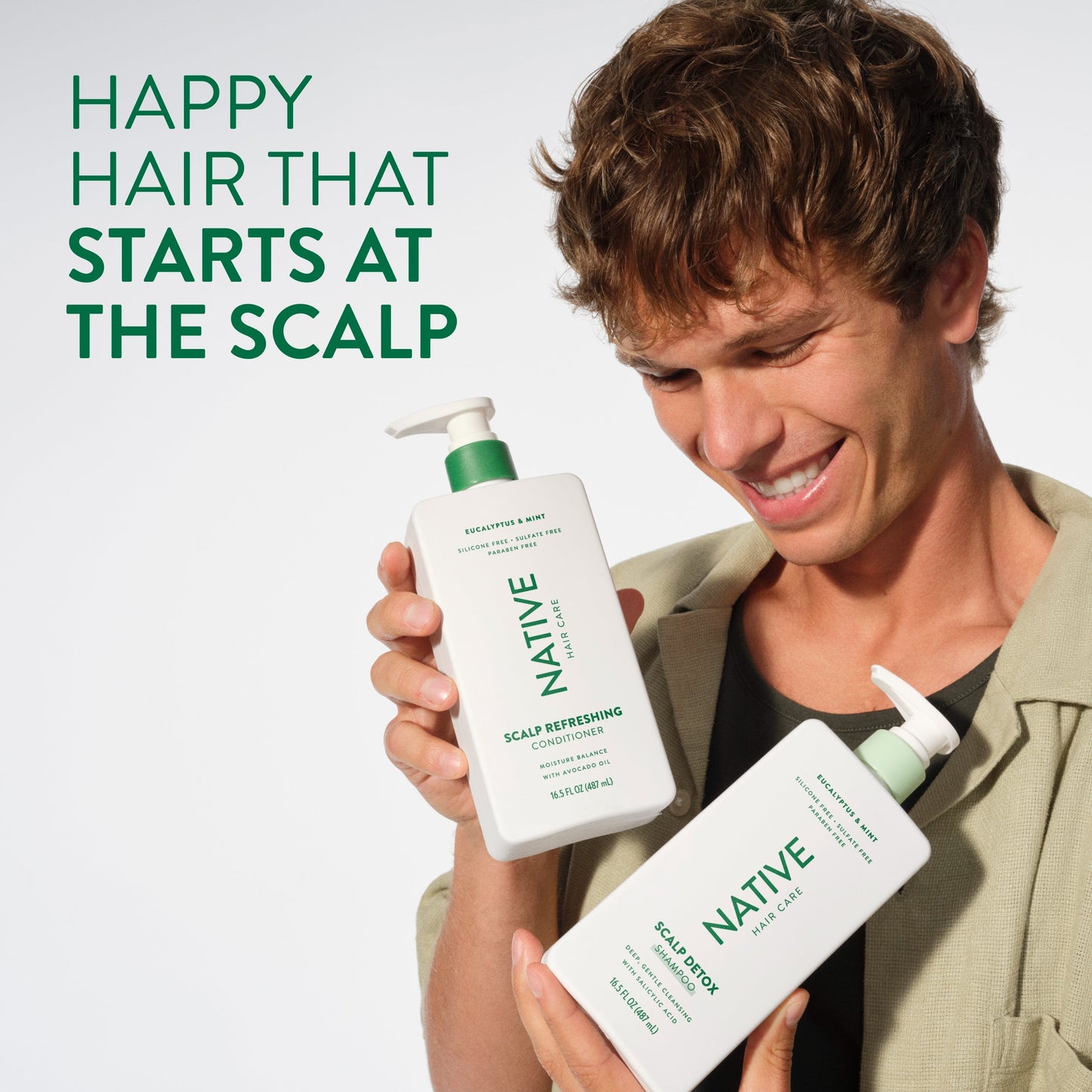 Scalp Clarifying Shampoo Eucalyptus and Mint Classic 16.5oz Daily Care