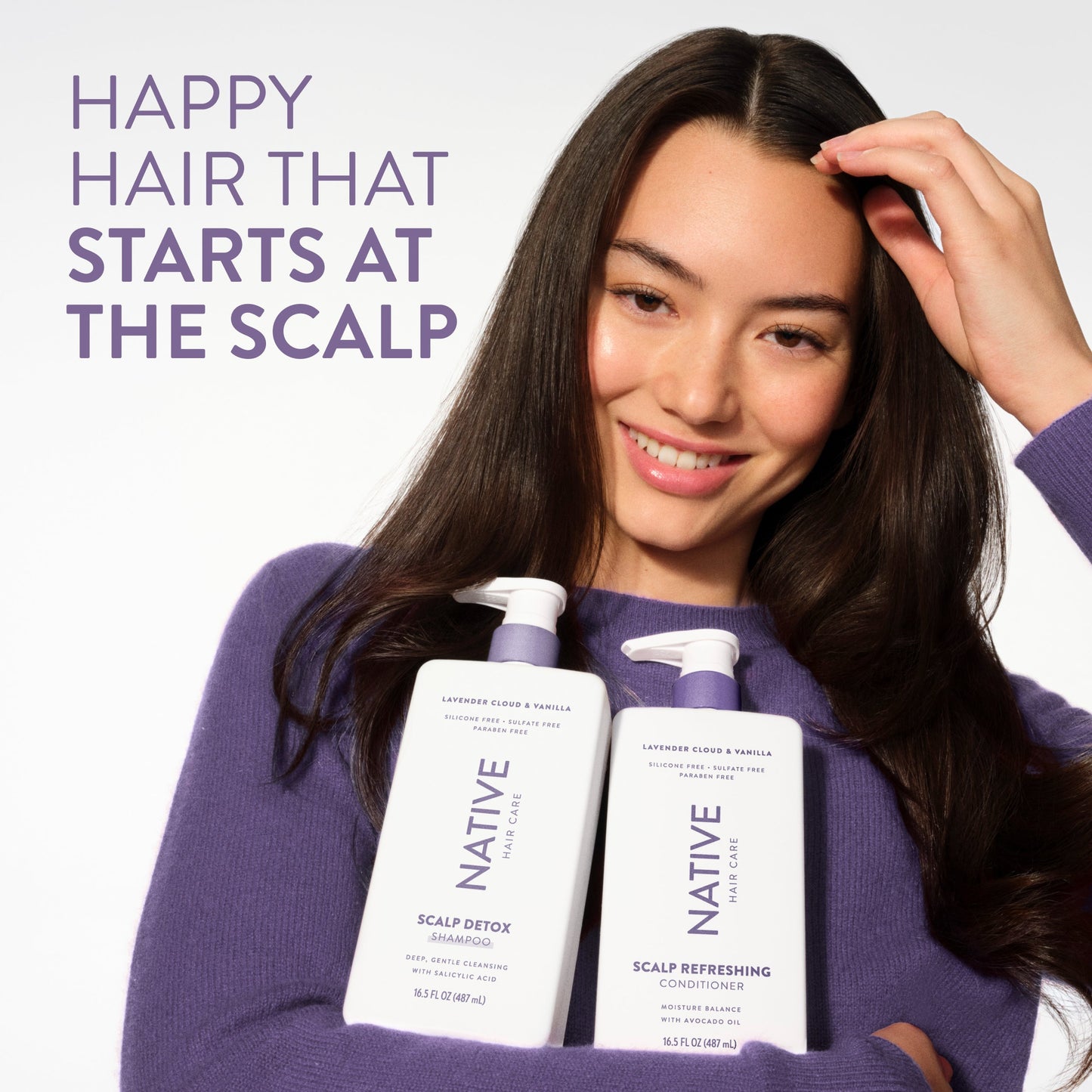 Scalp Clarifying Shampoo Lavender Cloud and Vanilla Classic 16.5oz Daily Care