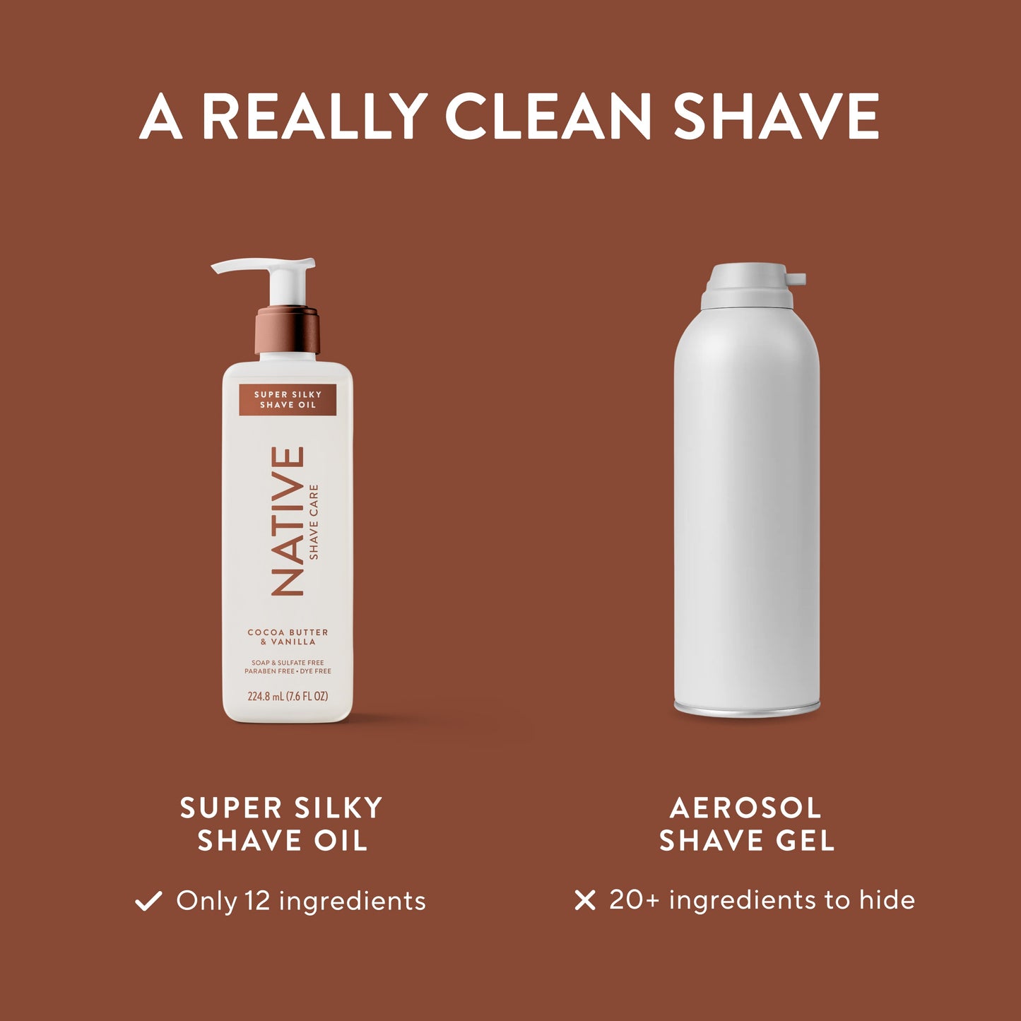 Silky Smooth Shave Oil Cocoa Butter and Vanilla Classic 7.6oz Daily Care