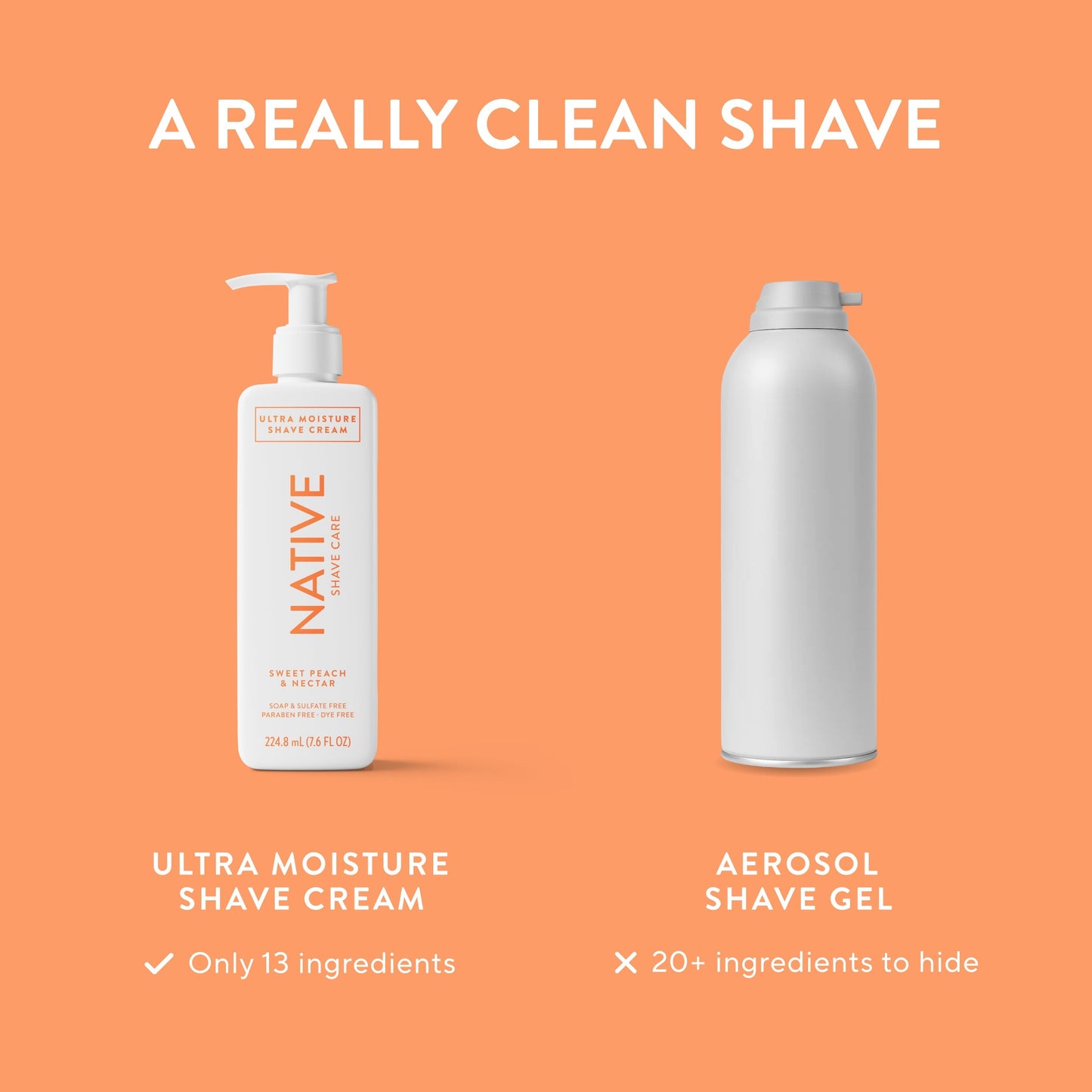 Ultra Moisture Shave Cream Sweet Peach and Nectar Classic 7.6oz Daily Care