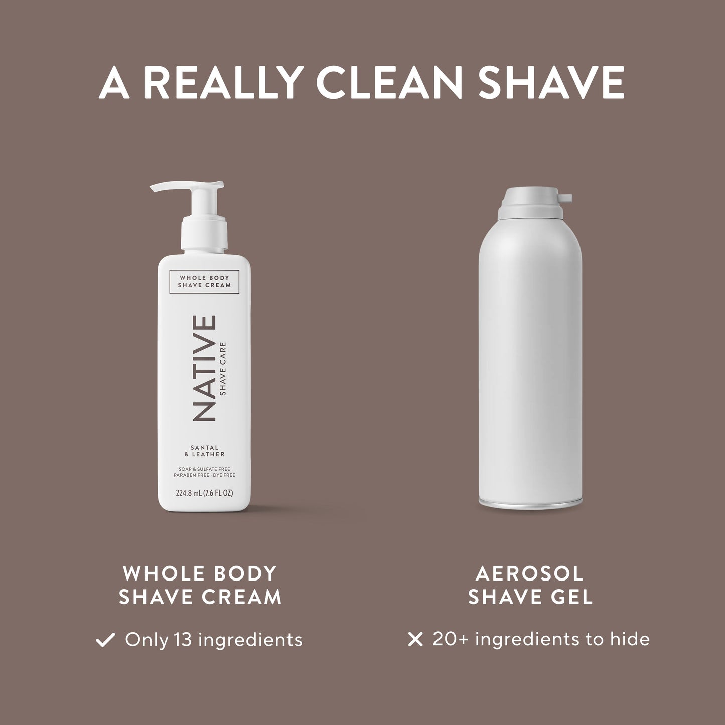 Whole Body Shave Cream Santal and Leather Classic 7.6oz Daily Care