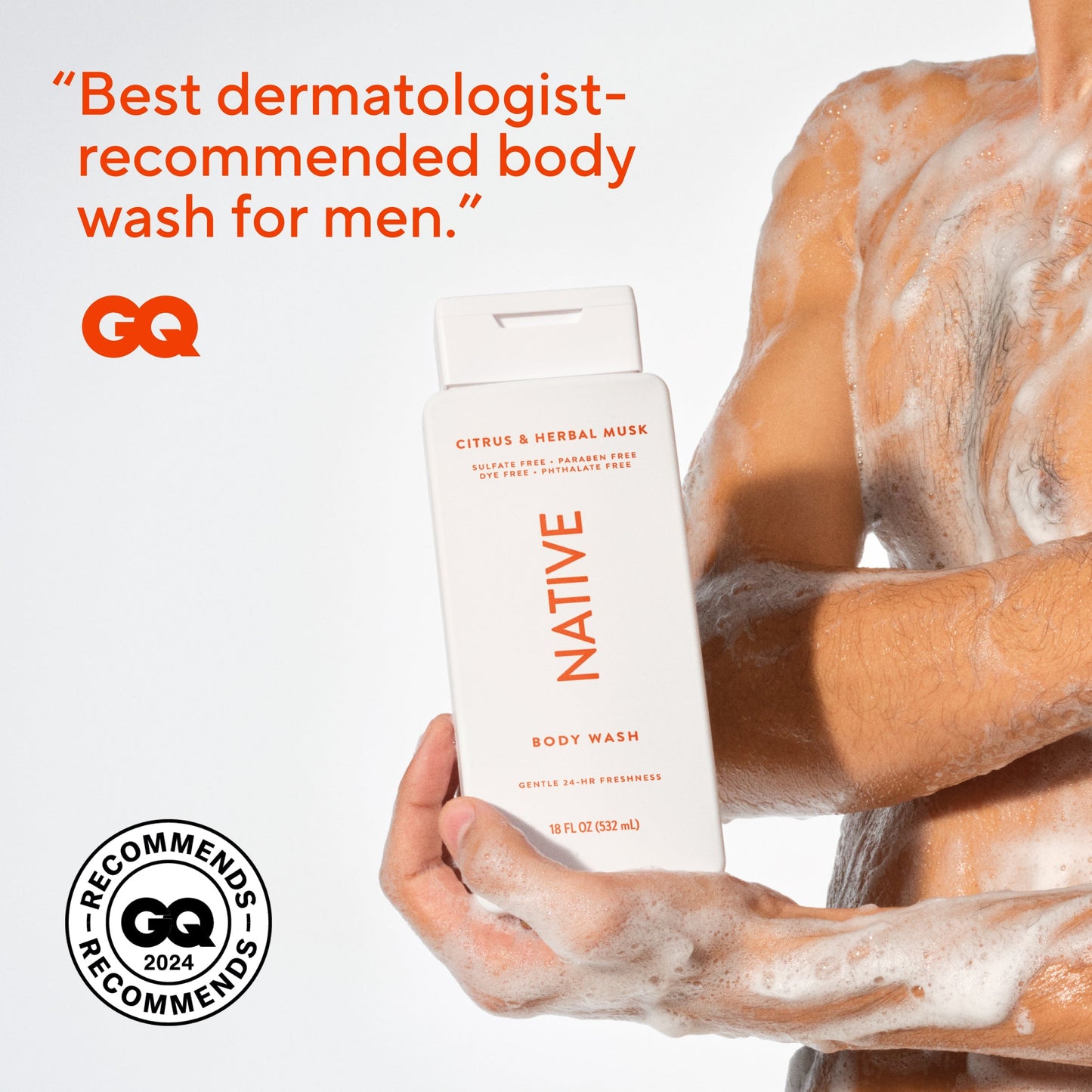 Body Wash Citrus and Herbal Musk Classic 18oz Daily Care