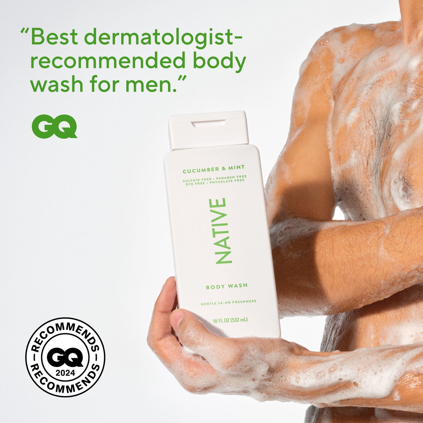 Body Wash Cucumber and Mint Classic 18oz Daily Care
