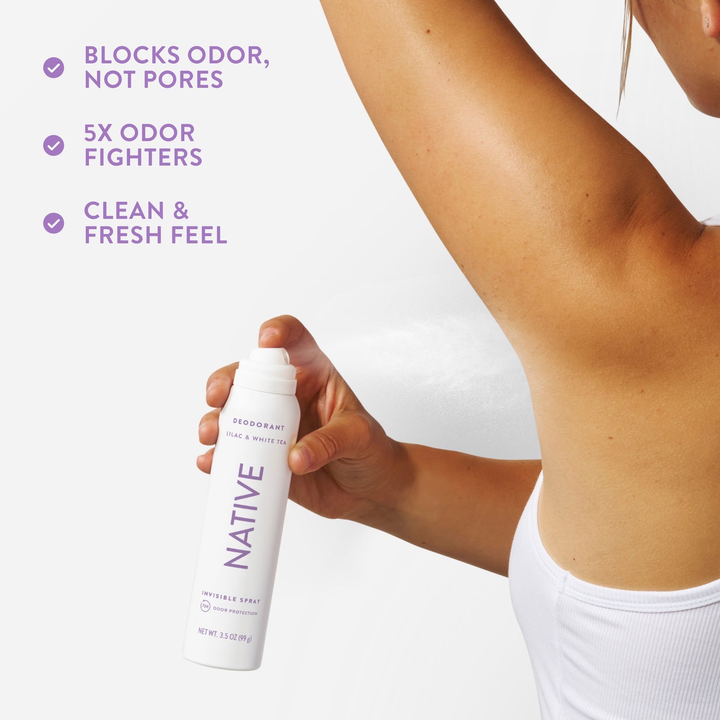 Deodorant Spray Lilac and White Tea Classic 3.5oz Daily Care