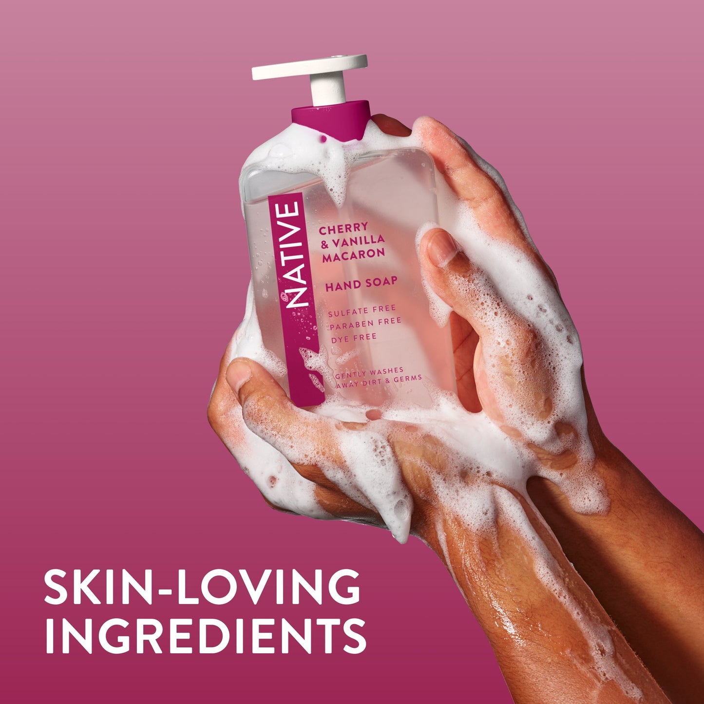 Hand Soap Cherry and Vanilla Macaron Classic 13oz Daily Care