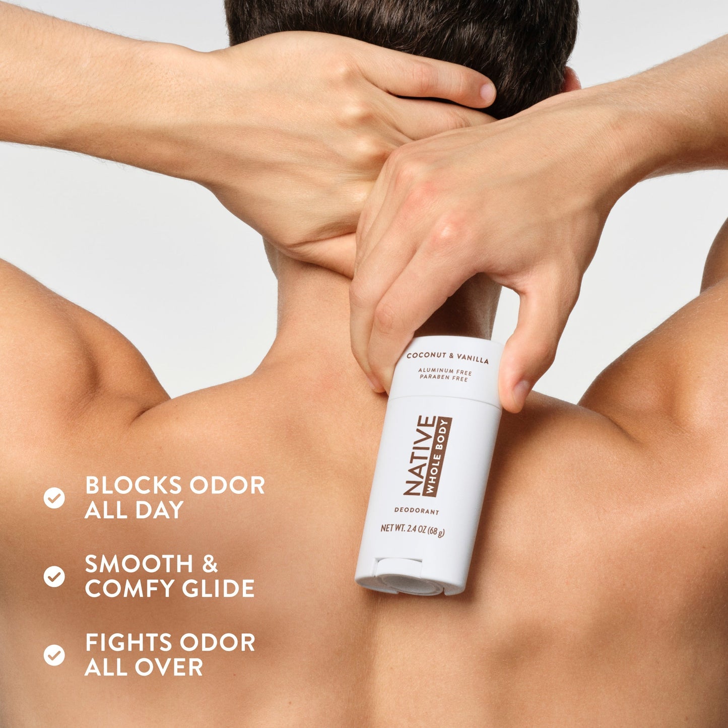 Whole Body Deodorant Stick Coconut and Vanilla Classic 2.4oz Daily Care