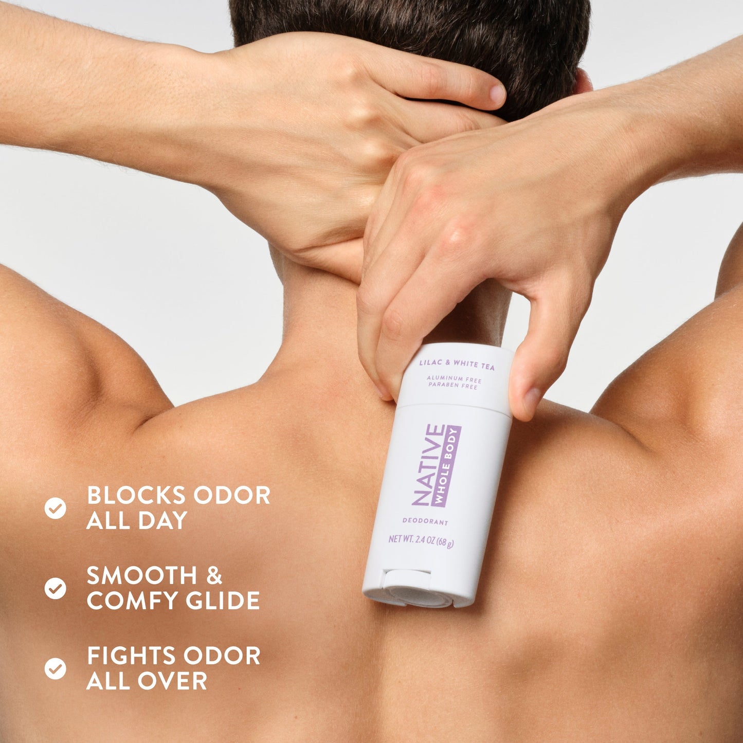 Whole Body Deodorant Stick Lilac and White Tea Classic 2.4oz Daily Care