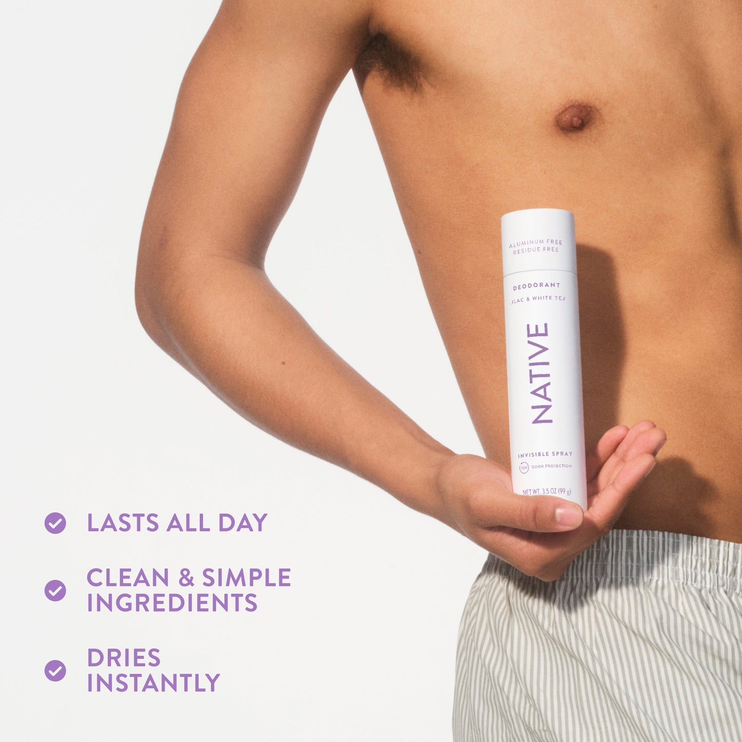 Deodorant Spray Lilac and White Tea Classic 3.5oz Daily Care