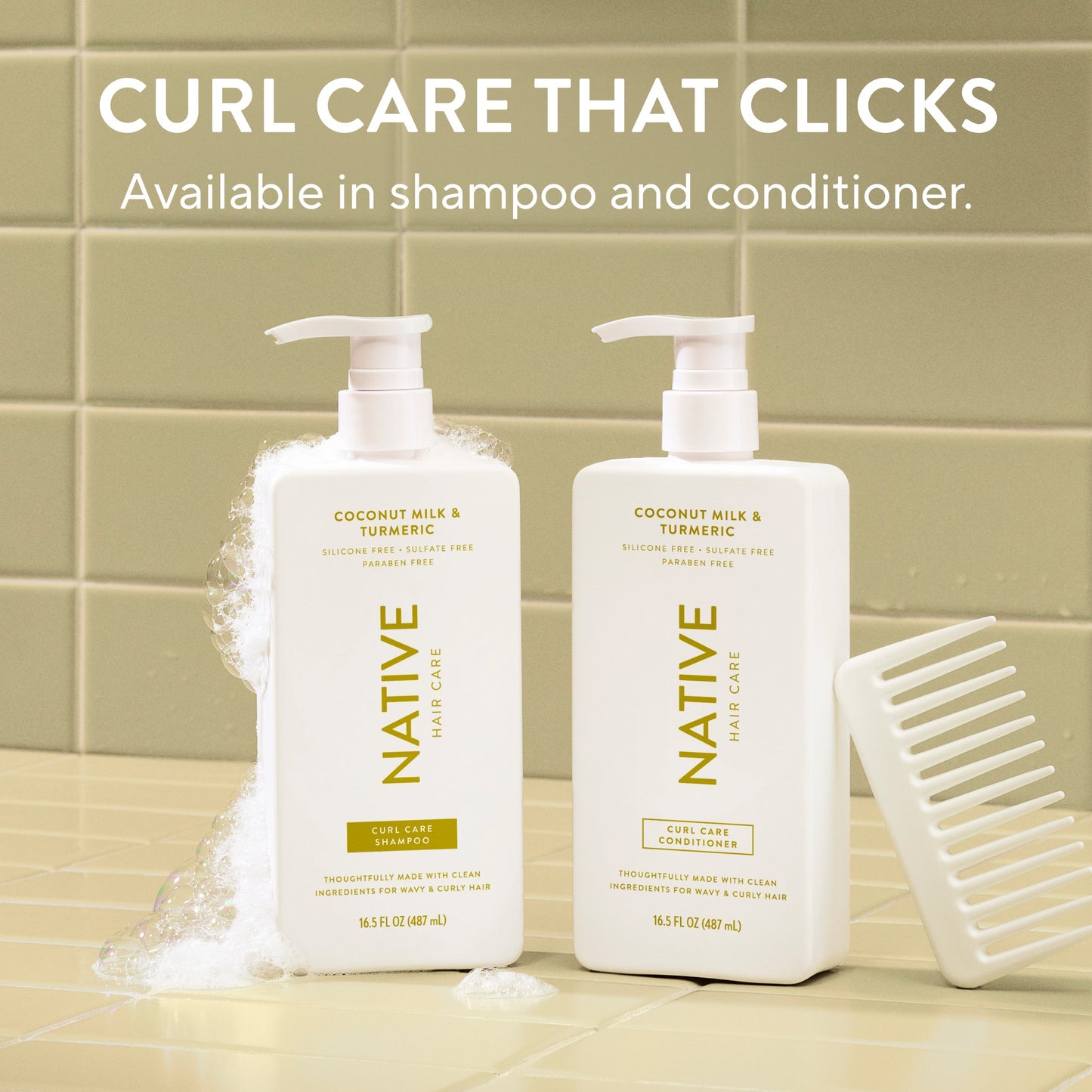 Curl Care Conditioner Coconut Milk and Turmeric Classic 16.5oz Daily Care