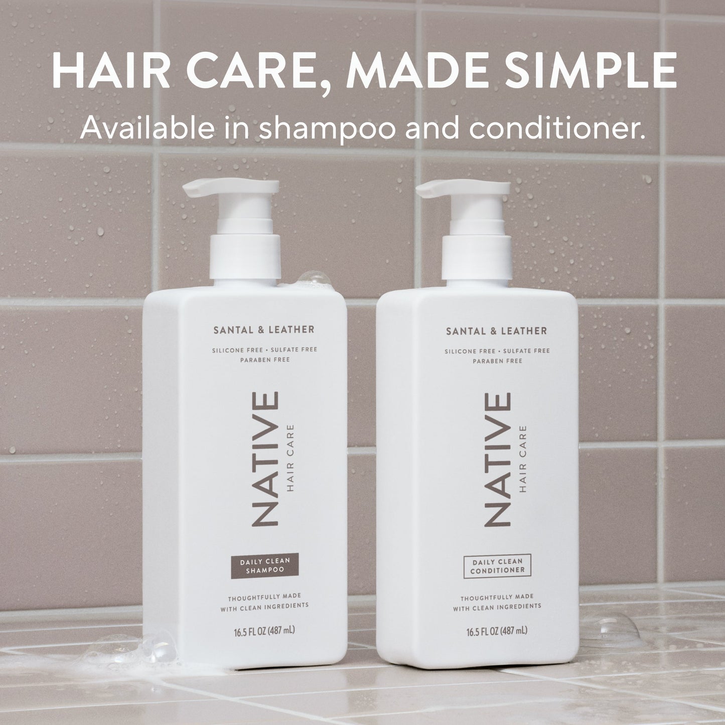 Daily Clean Shampoo Santal and Leather Classic 16.5oz Daily Care