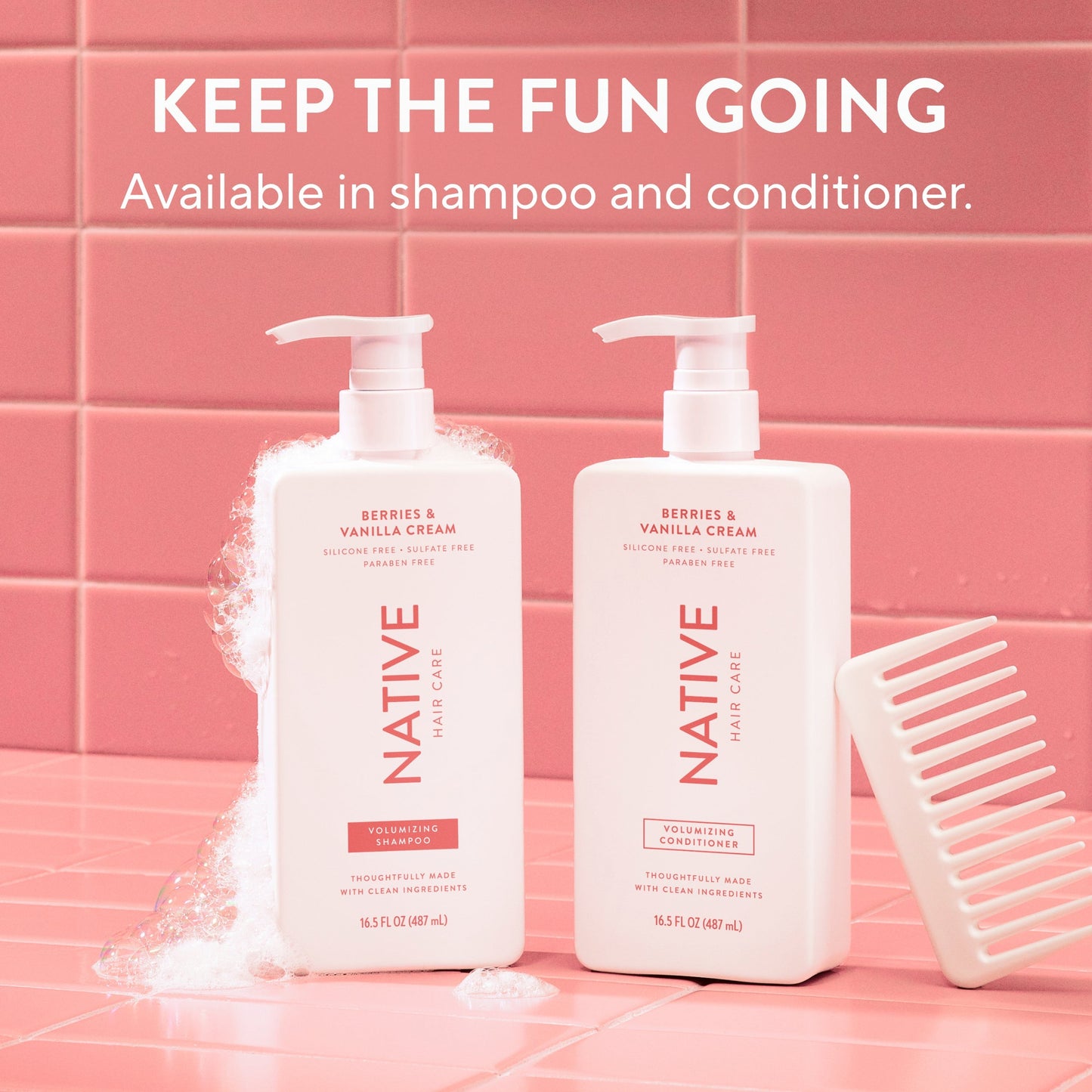 Volumizing Shampoo Berries and Vanilla Cream Classic 16.5oz Daily Care