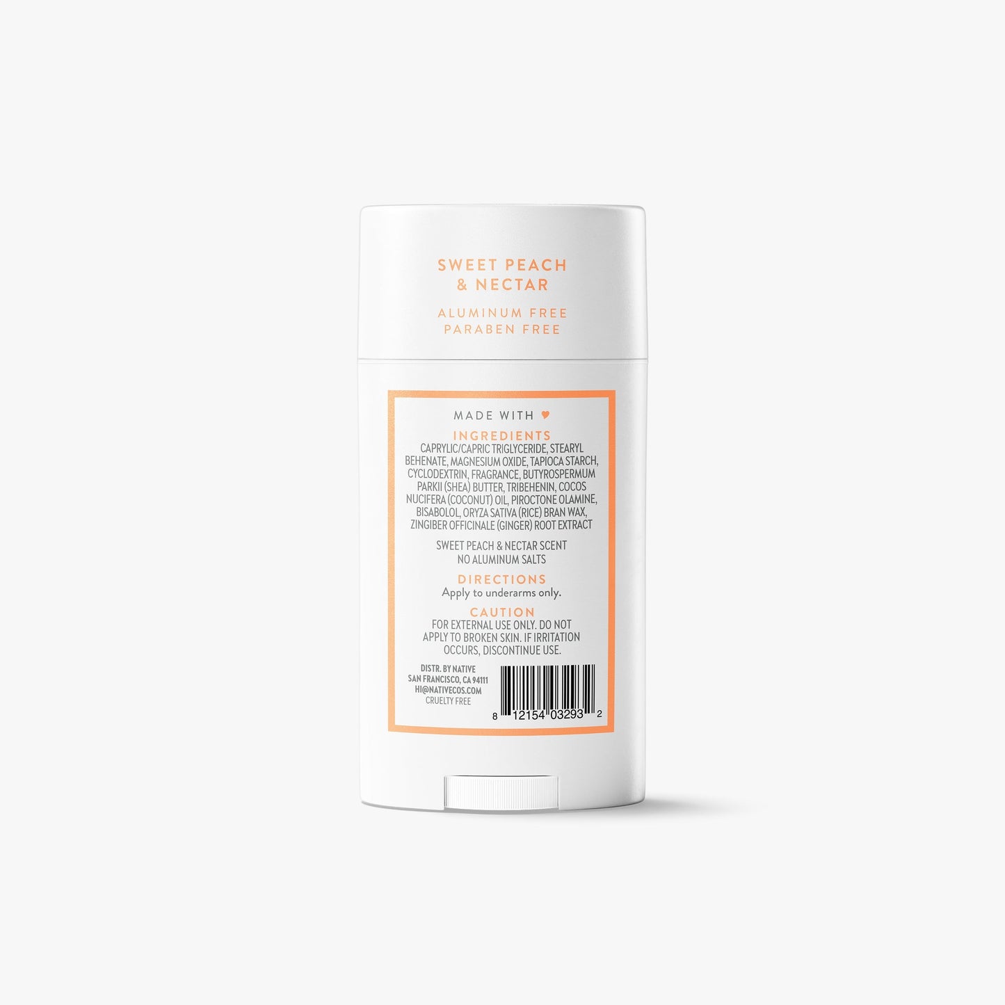 Deodorant Stick Sweet Peach and Nectar Classic 2.65oz Daily Care