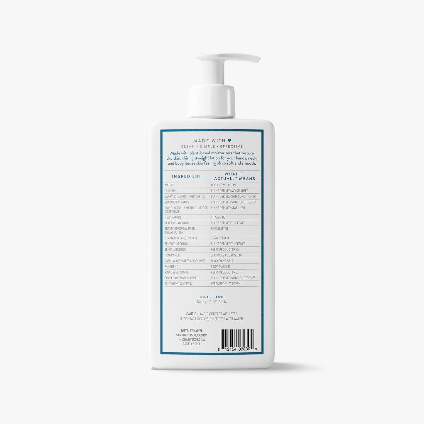 Body Lotion Sea Salt and Cedar Classic 16.5oz Daily Care