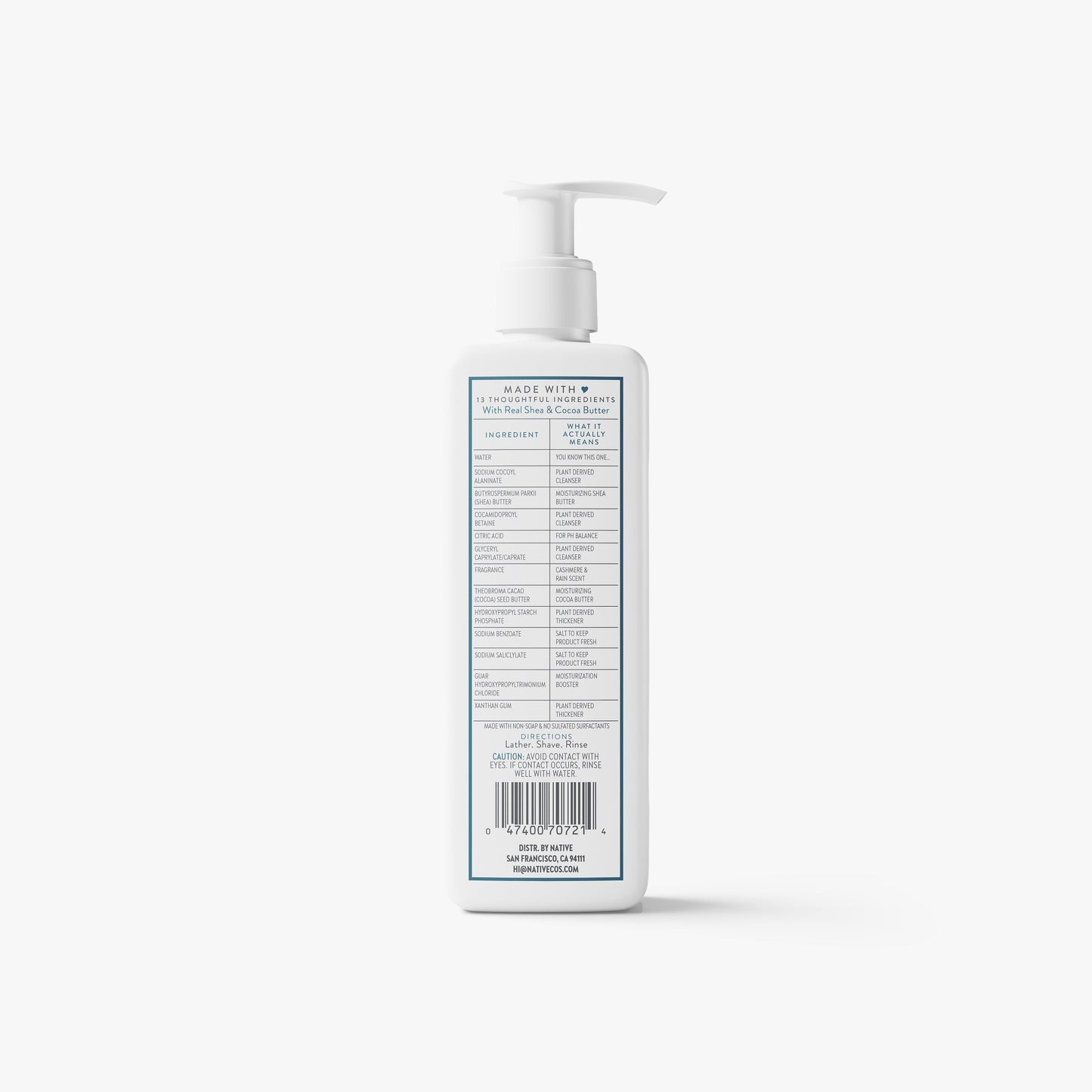 Ultra Moisture Shave Cream Cashmere and Rain Classic 7.6oz Daily Care