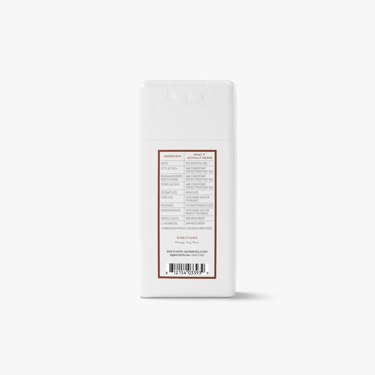 Mini Moisturizing Conditioner Coconut and Vanilla Classic 3oz Daily Care