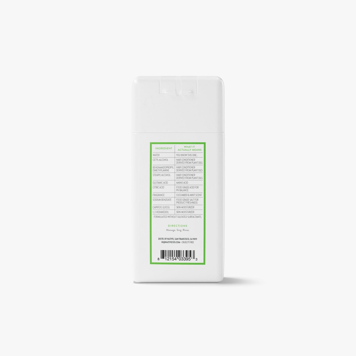 Mini Volumizing Conditioner Cucumber and Mint Classic 3oz Daily Care