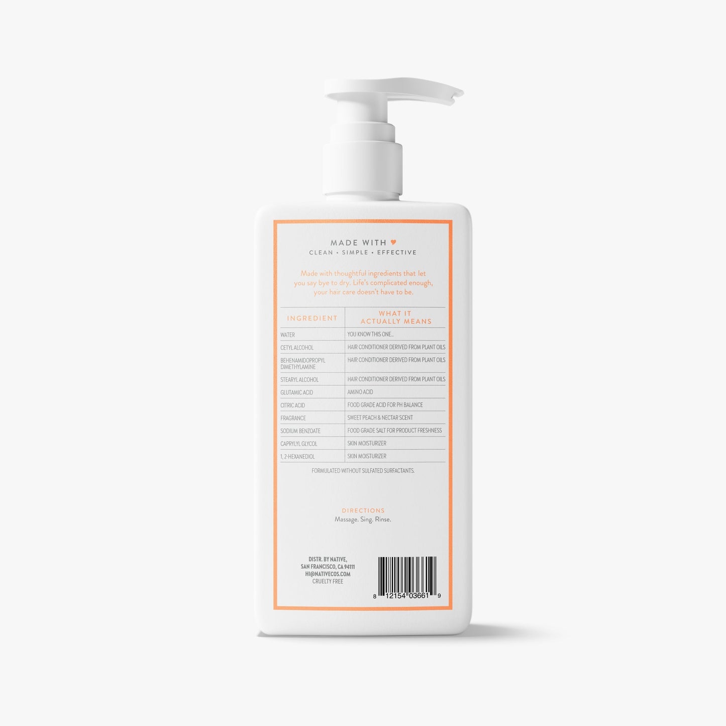 Moisturizing Conditioner Sweet Peach and Nectar Classic 16.5oz Daily Care