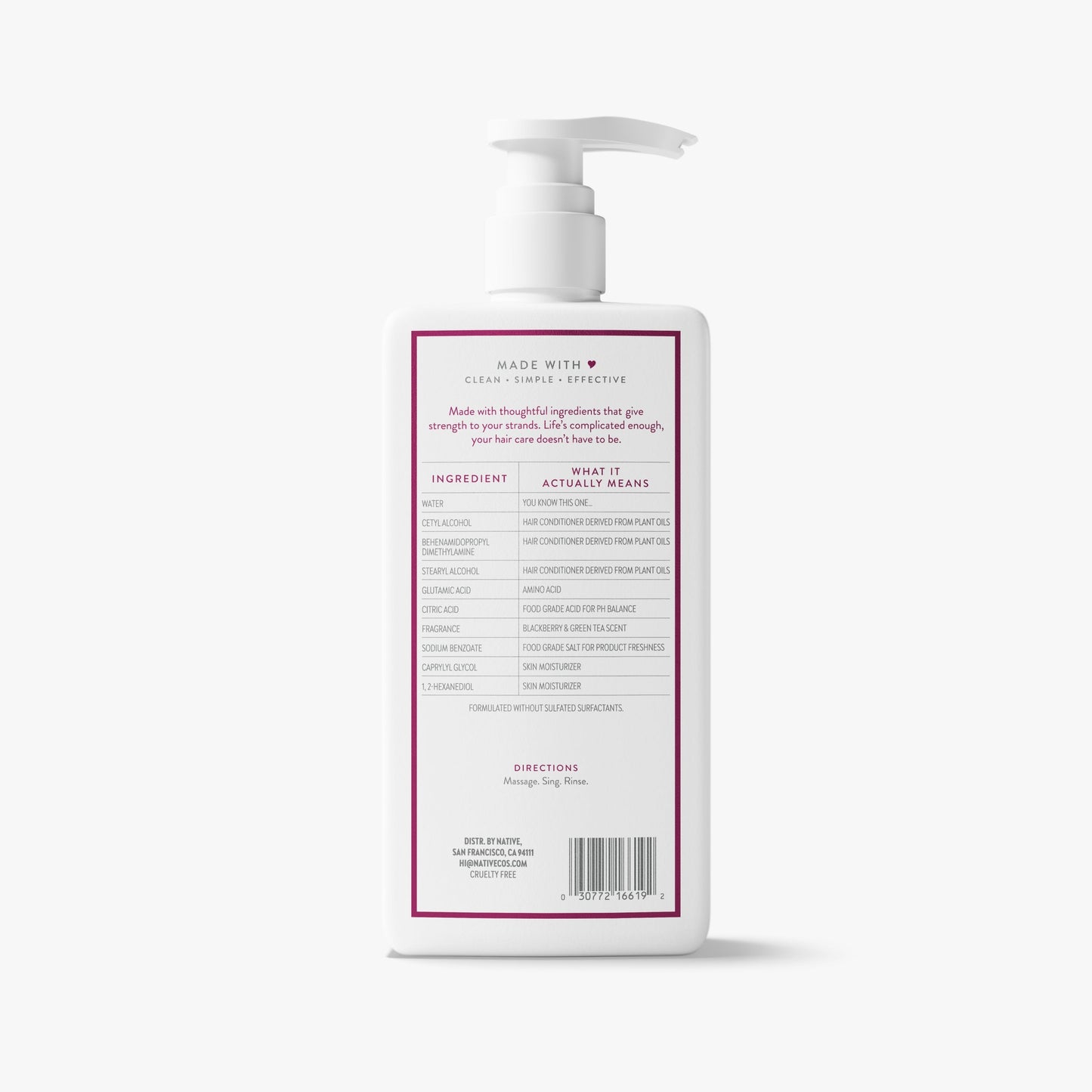 Strengthening Conditioner Blackberry and Green Tea Classic 16.5oz Daily Care