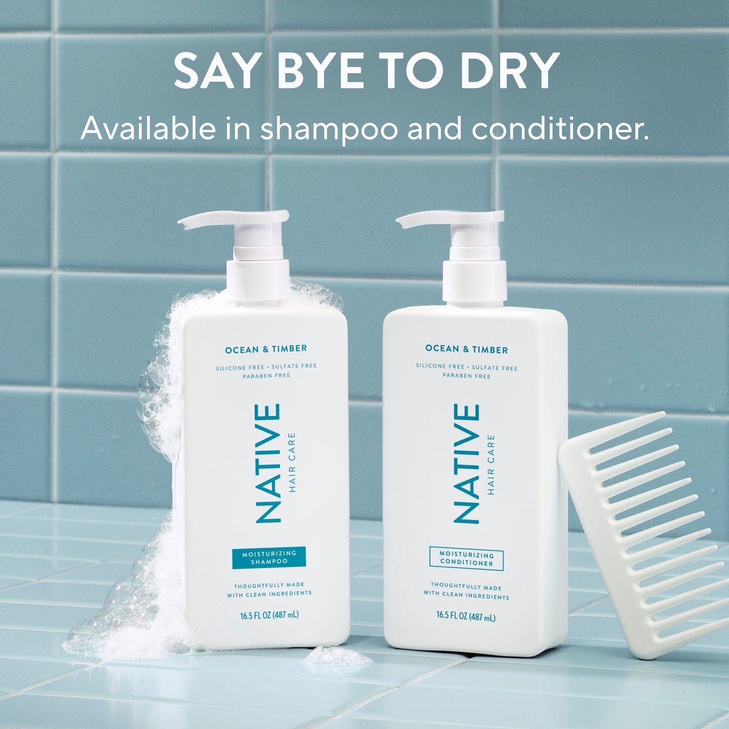 Moisturizing Shampoo Ocean and Timber Classic 16.5oz Daily Care