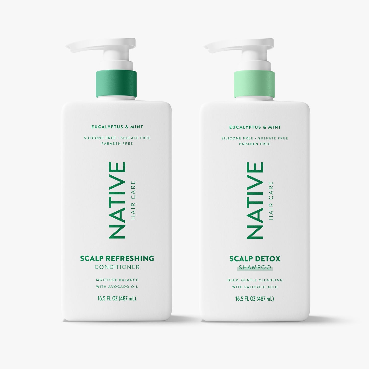 Scalp Clarifying 2 in 1 Shampoo and Conditioner Eucalyptus and Mint Classic 16.5oz Daily Care