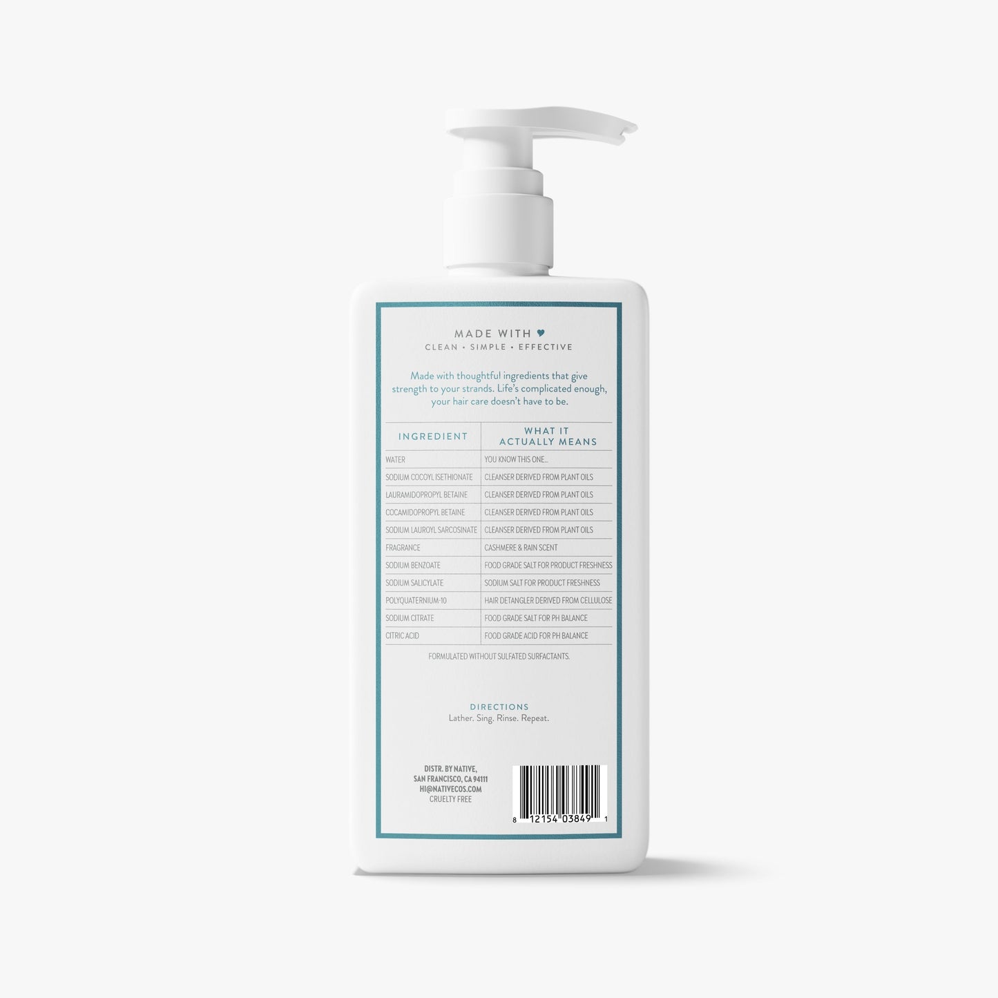 Strengthening Shampoo Cashmere and Rain Classic 16.5oz Daily Care