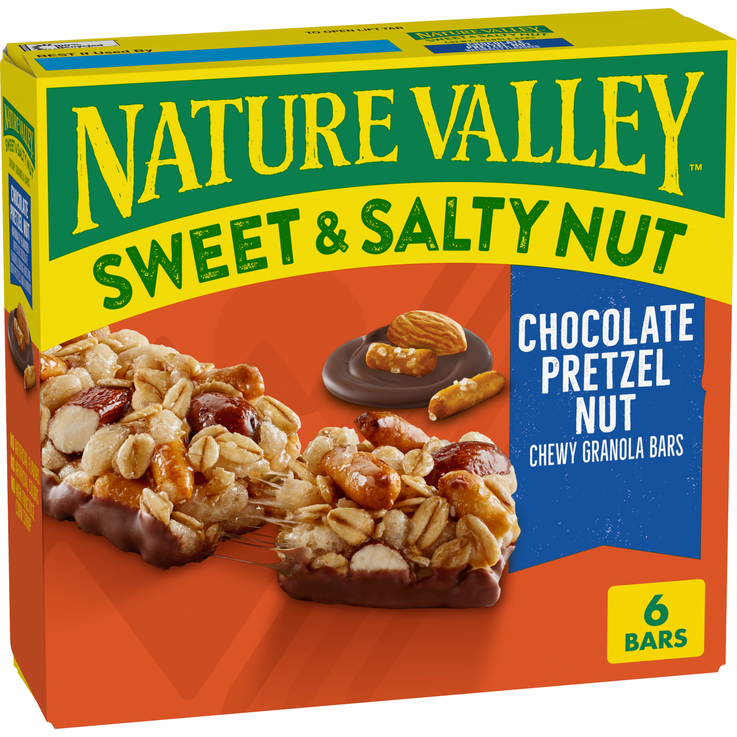 Chocolate Pretzel Nut Sweet and Salty Granola Bars Convenient Pantry Selection