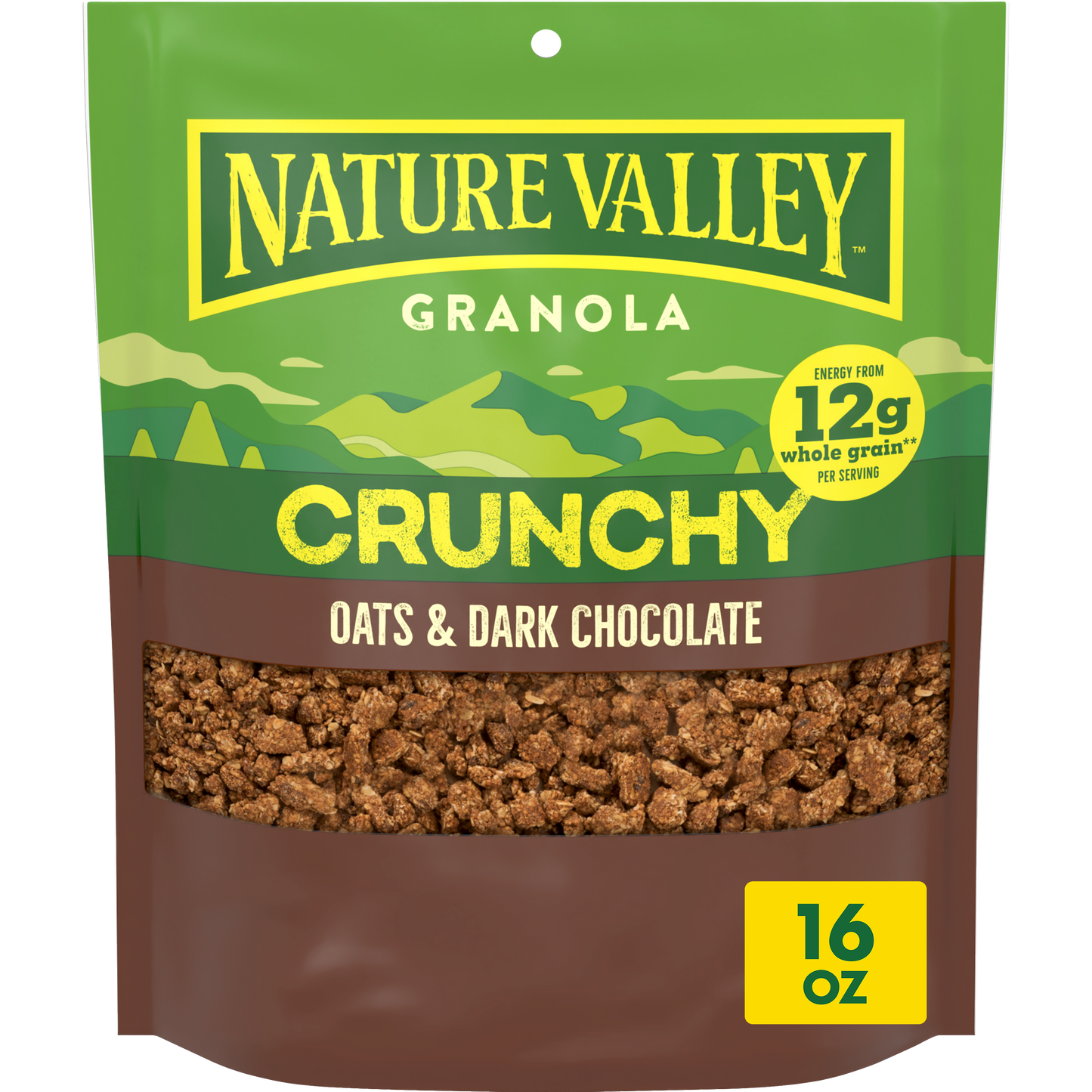 Oats and Dark Chocolate Crunchy Granola Portable Option for Daily Snack Breaks
