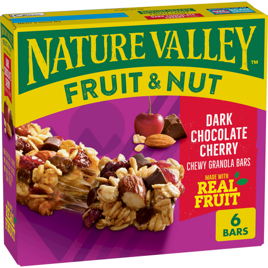 Dark Chocolate Cherry Fruit and Nut Bars Easy Snack for Work School or Travel